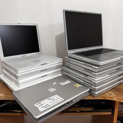 Apple PowerBook iBook G4 (Lot of 11) Vintage Apple Laptops for parts or repair