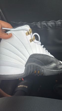 Air Jordan 12 White Dark Grey Gold
