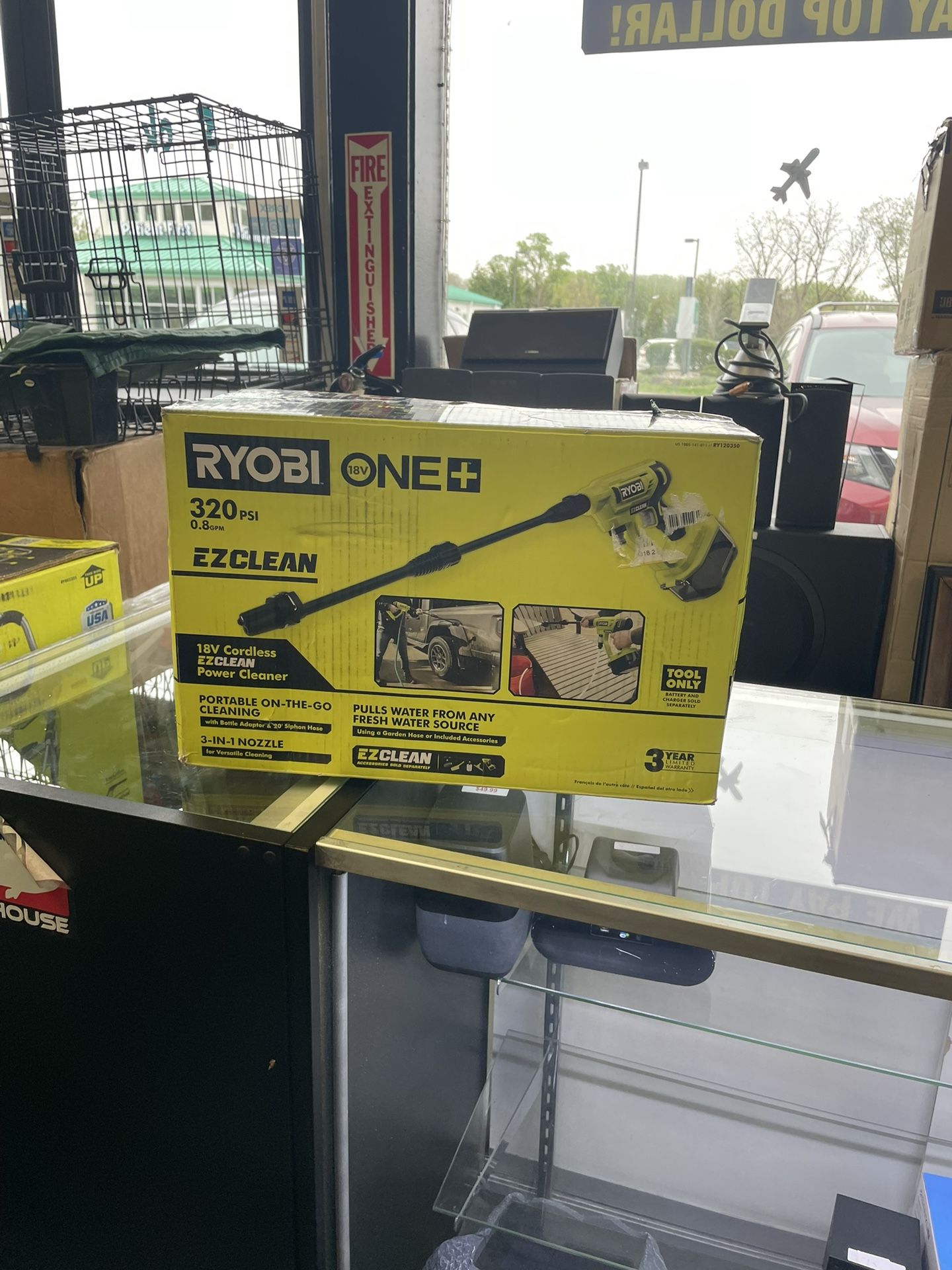 RYOBI ONE+ 18V EZClean 320 PSI 0.8 GPM Cordless Battery Cold Water Power Cleaner (Tool Only)