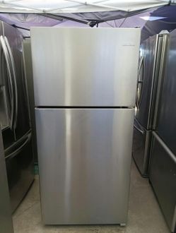 Amana Stainless Steel Top Mount Fridge - Great Condition