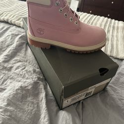 Pink Timberland Boots Girls Size 1