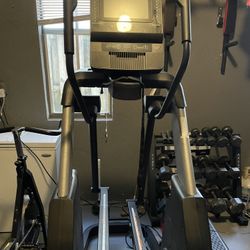 NordicTrack Elliptical, Stationary Bike, Weight Set, Pull Up And Ab Wall Mount