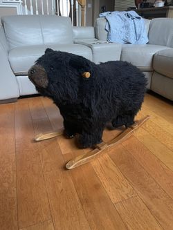 Plush Rocking Bear Animal 26x22 Inches