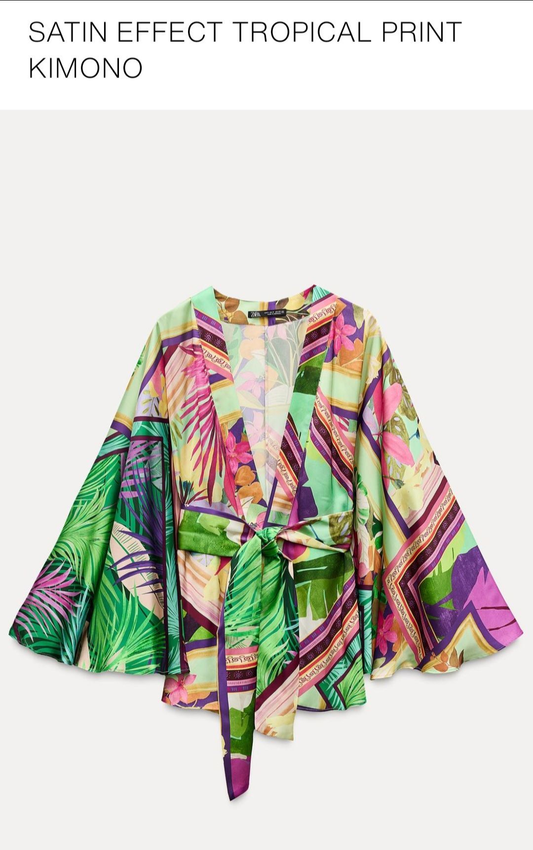 Zara Satin Kimono