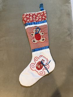 Vintage Christmas Stocking 
