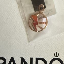 New Pandora Rose Gold Lightening Bolt Charm