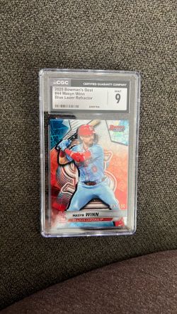 Masyn Winn 2025 Bowman’s Best Blue Lazer Refractor CGC 9