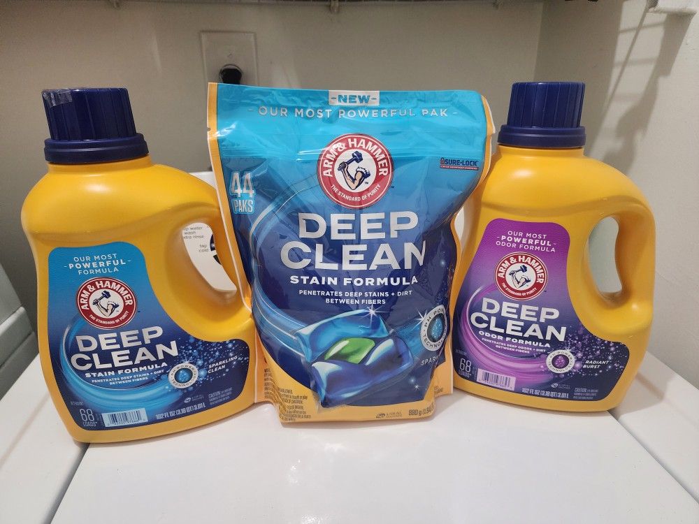 $25 for all. Arm & Hammer Deep Clean Laundry Bundle.