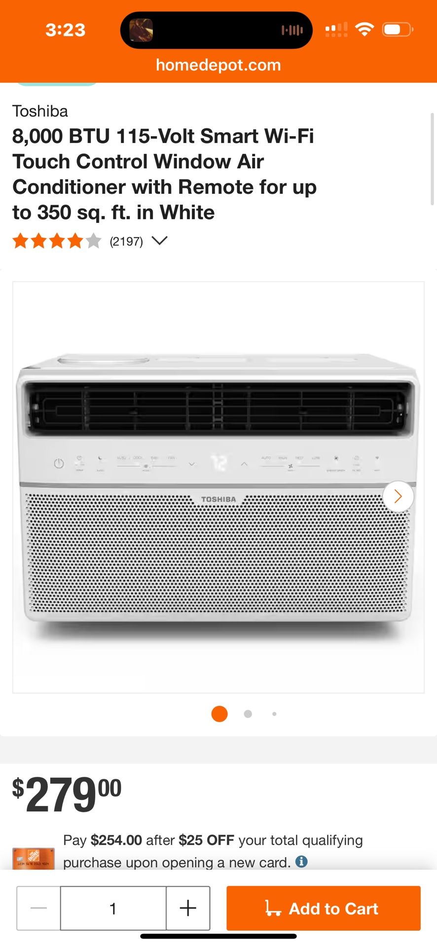 New In The Box Toshiba Window A/C 6000 BTU
