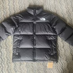 The North Face 700 Puffer Jacket Black Insulated Full Zip Men's Size L