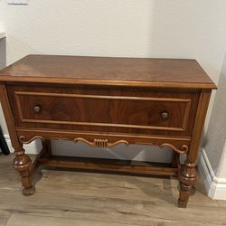 Antique linen cabinet 40”x16”x30.5” Cherry finish