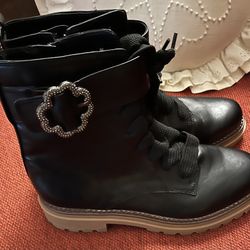 Women’s Sam & Libby Combat Boots Size 11 
