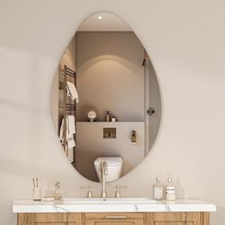 Asymmetrical Frameless Mirror