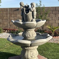 New Water Fountain Made Out Of Cement 
