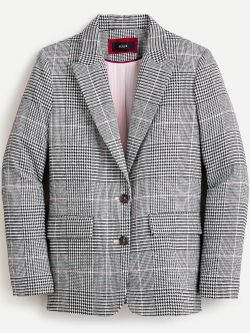 J. Crew Boyfriend blazer in plaid Italian wool, Size 2