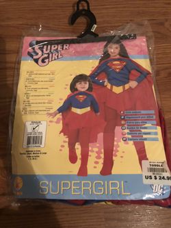 Supergirl Halloween costume toddler size 2-4