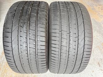 Two Premium Tires 325/35/22 Pirelli P Zero like new with 80-90% left Mercedes GLE 63