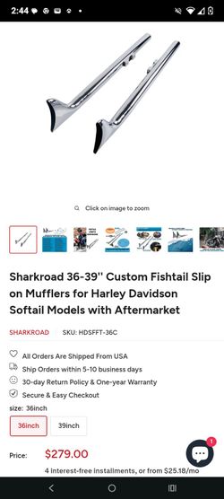 Sharkroad shark fin mufflers for Harley motorcycle