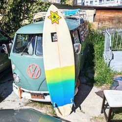 7'2 Surfboard Shaped And Signed By Scott Anderson 