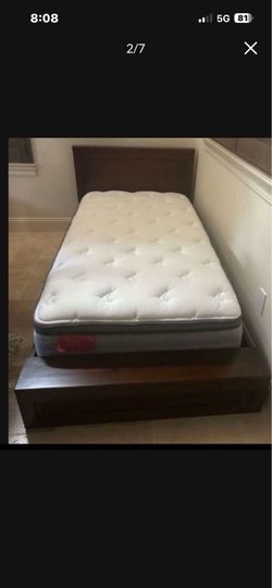 POTTERY BARN Twin Size  Low Profile Includes HIGH Quality  Mattress