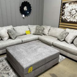 Parchement Sectional Sofa Couch 