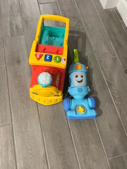 Toddler train and vacuum
