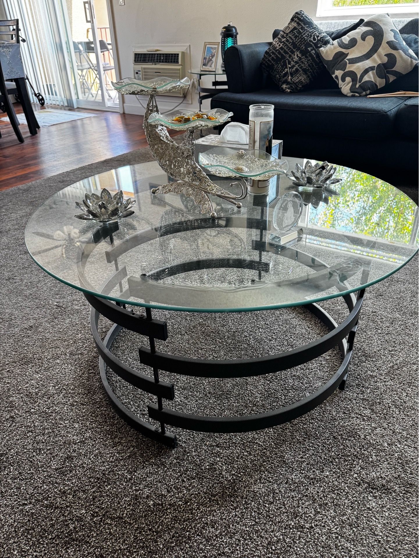 Coffee and 2 end tables plus TV stand