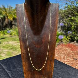 14k Gold Rope Chain Necklace 