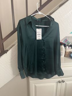 SATIN EFFECT BASIC SHIRT