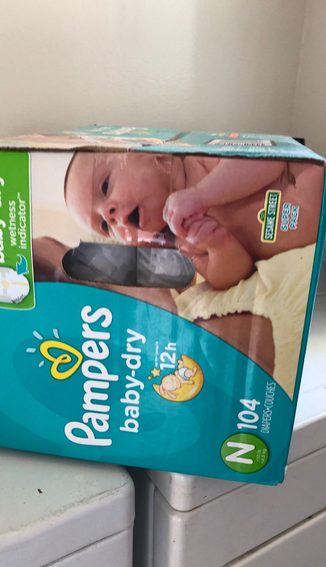 Diapers size NB never opened