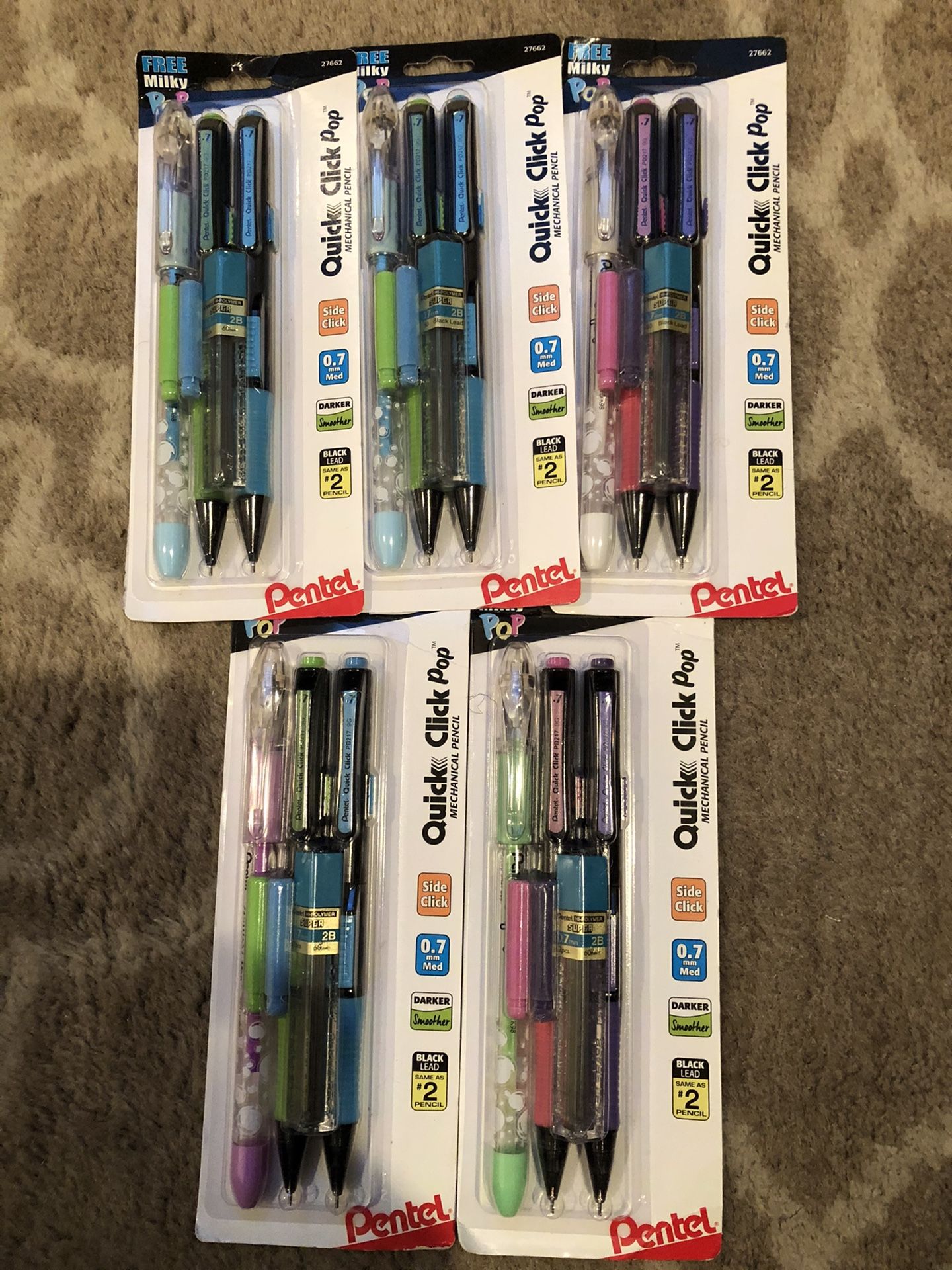 Pentel quick click mechanical pencils