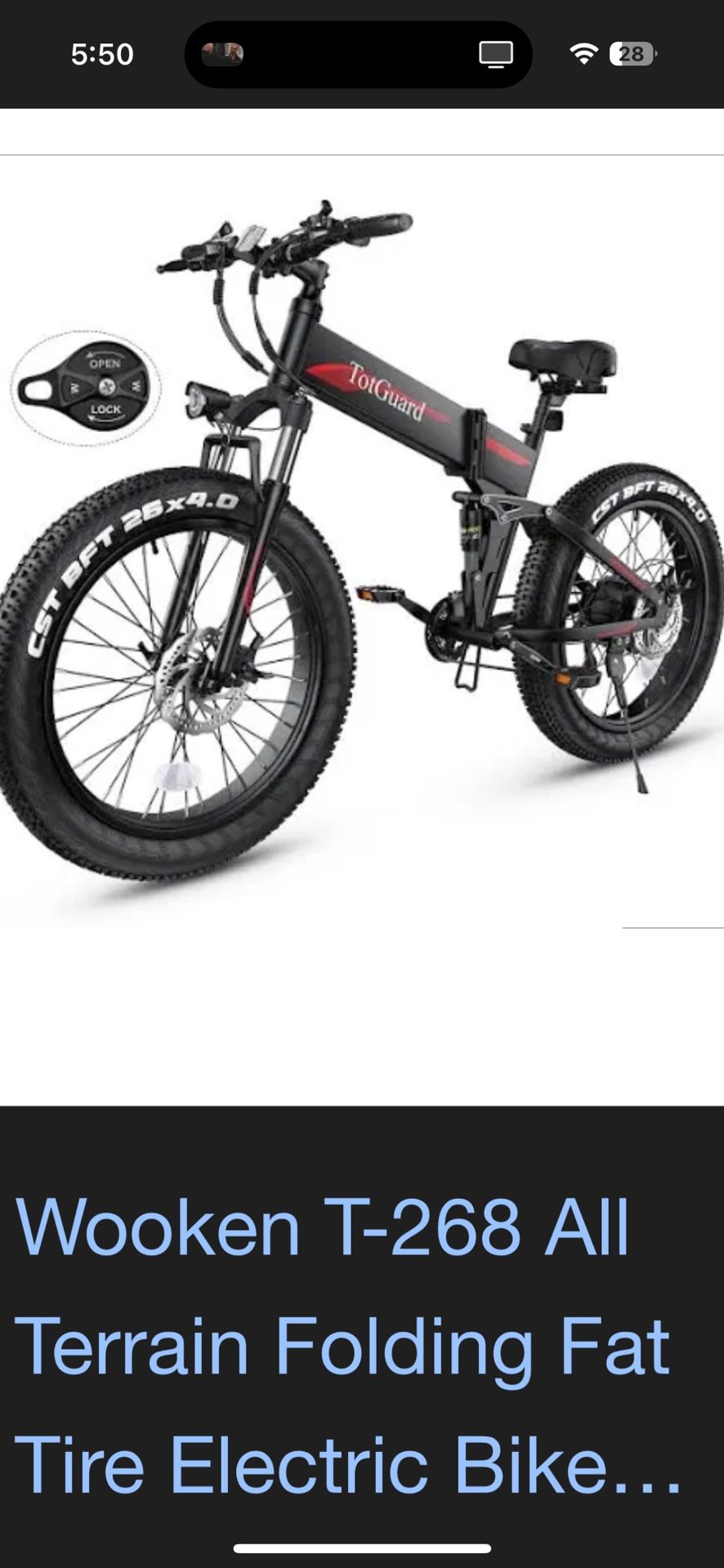 Totguard Foldable E Bike