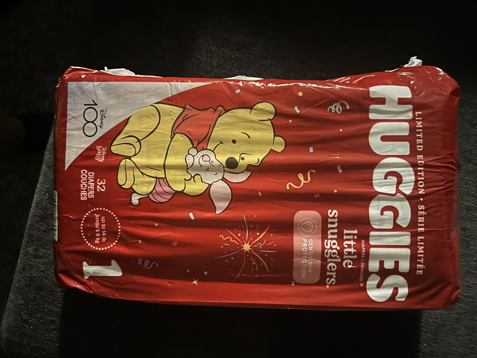 Size 1 Huggies Diapers 32 Count