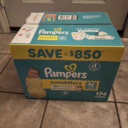 Pampers Swaddlers 174 Count Unopened