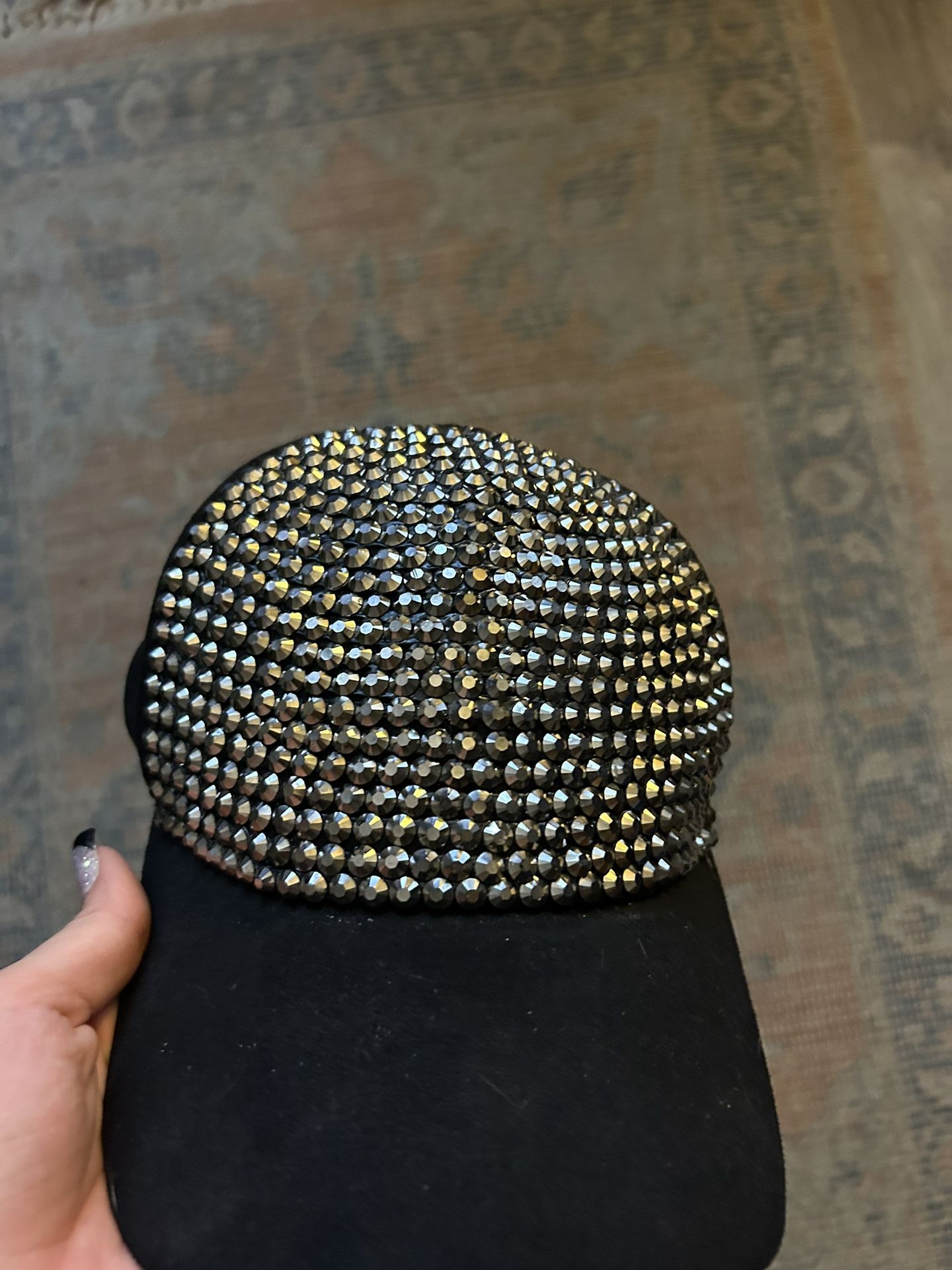 black studded hat