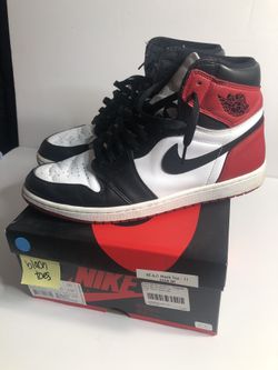 Nike air Jordan 1 black toe size 11 used