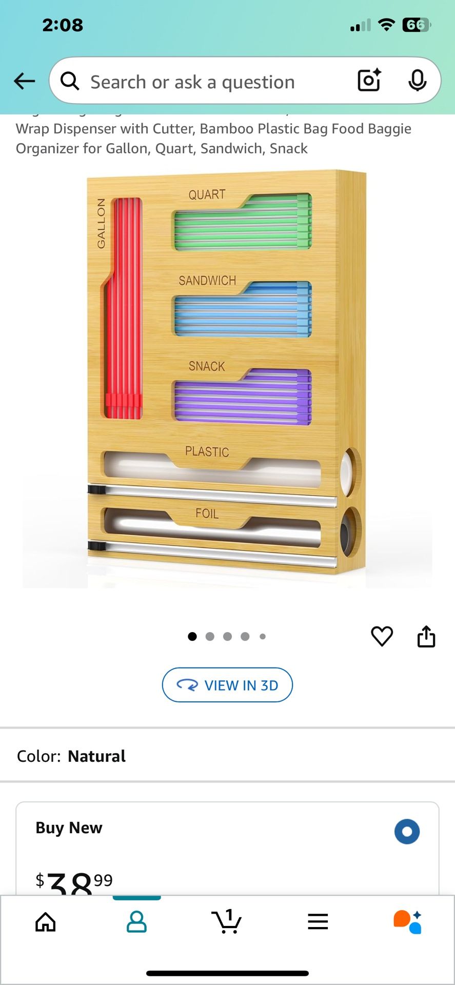 Bag Storage Organizer for Kitchen Drawer. $20 or best offer