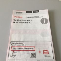 Canon Pixar Inkjet MG3620