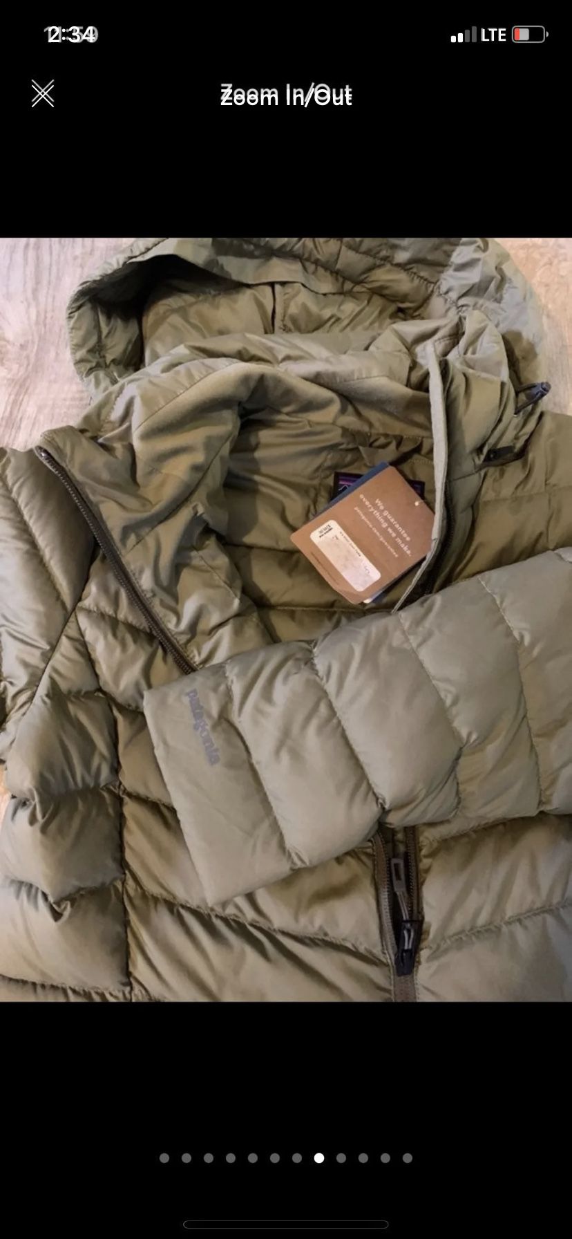 Patagonia coat size small retail is 350$ selling for less