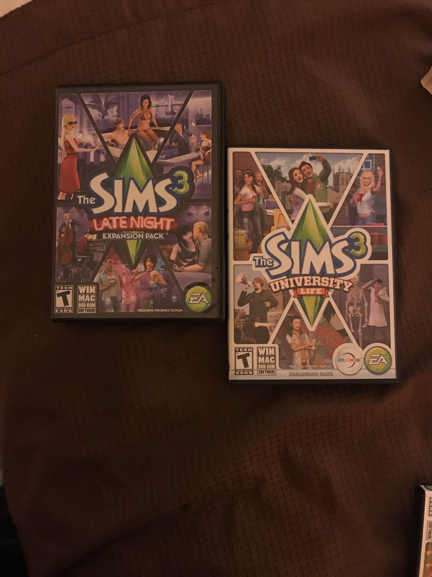 Sims computer game $10 each or both for $15