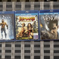 3 Brand New Blue-Rays Movies 