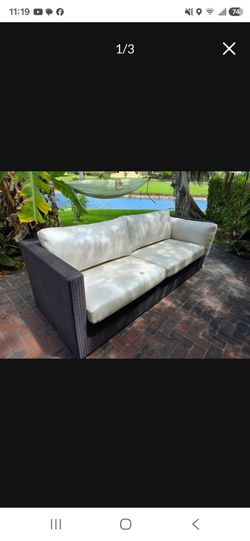 Patio sofa with cushions - Doral area