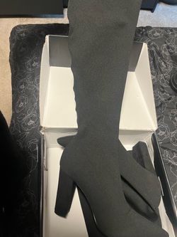 Brand New Fashion Nova Over The Knee Boots - Black Size 10