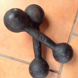 4 Lbs. dumbells  $20.00 CASH. TEXT FOR PRICES.