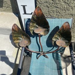 Metal wall hanging candle holders