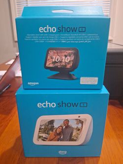Brand new alexa echo show 5 with adjustable stand w/ charging port