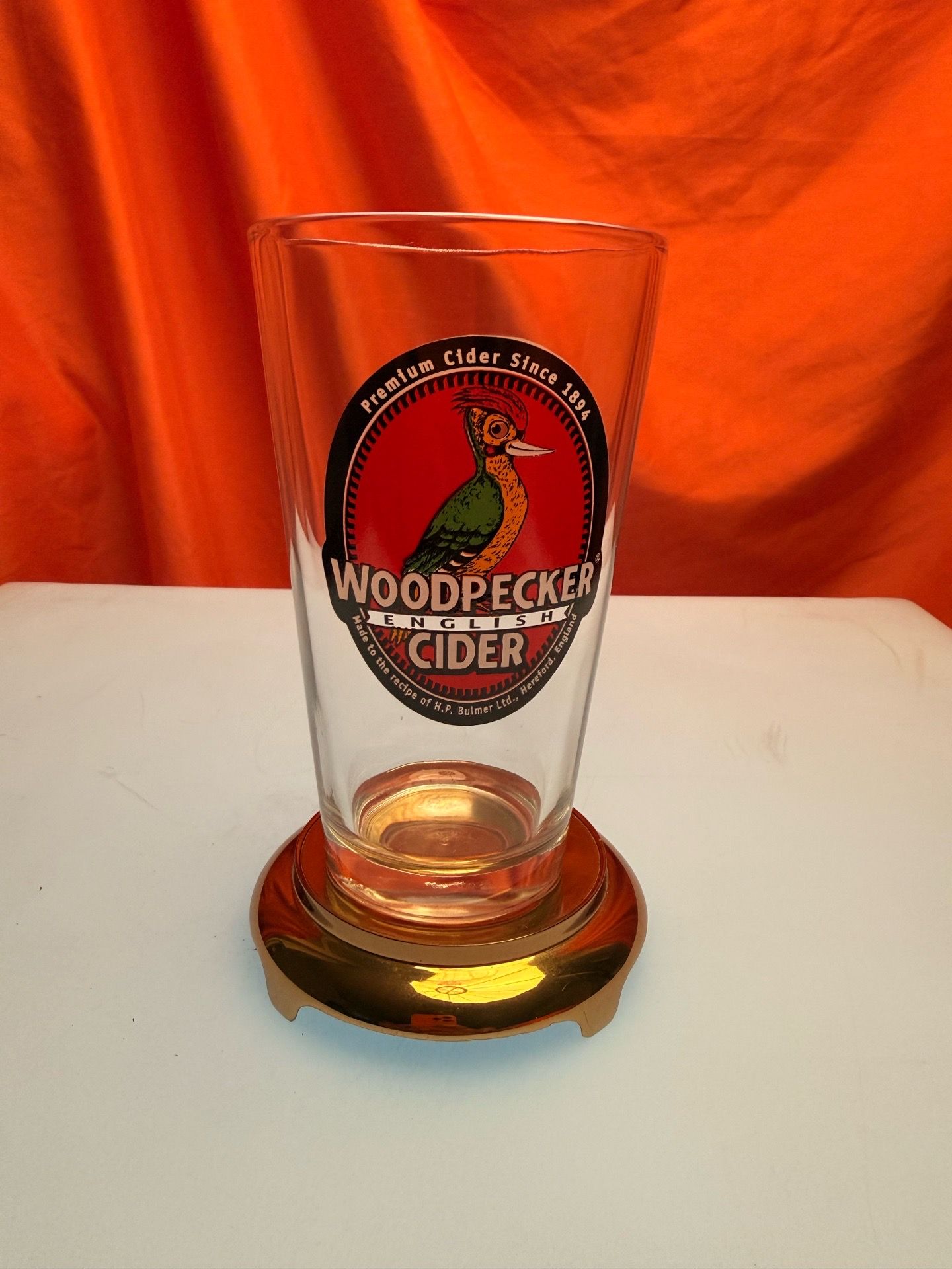 Set of 2 Woodpecker English Cider Glasses