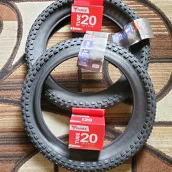 NEW E Bicycle Bike Tires 20" Black