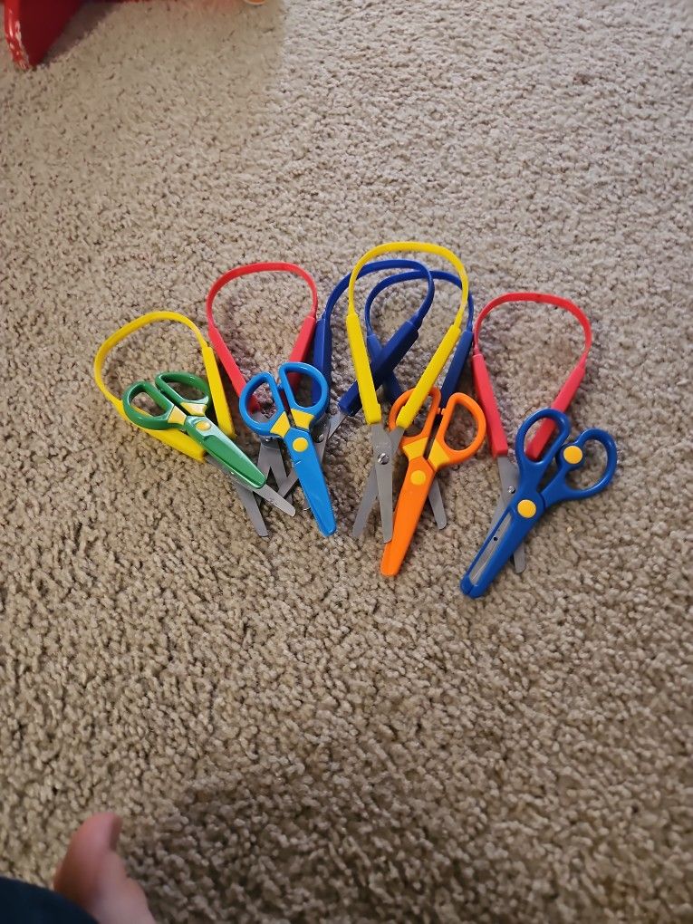 Kids Arts And Crafts Books And Scissors