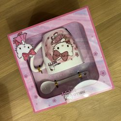 Hello Kitty Cup With Spoon For Kids